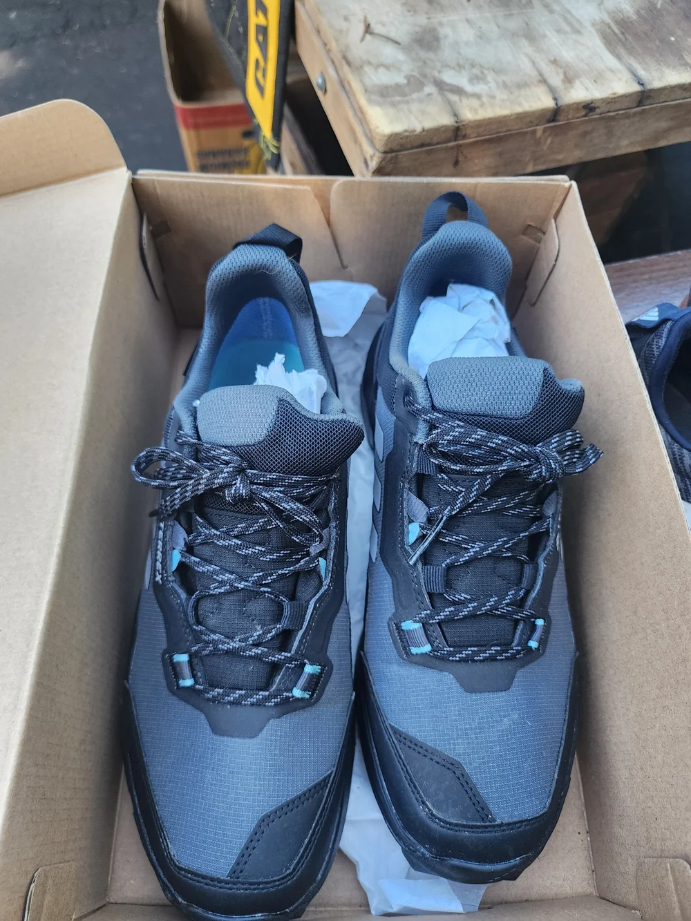 Adidas Outdoor Trail Shoes in Grey and Black